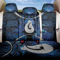 Maori Matariki Hei Matau Back Car Seat Cover Maori Kowhaiwhai Pattern Galaxy