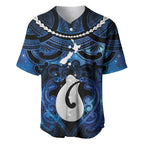 Personalized Maori Matariki Hei Matau Baseball Jersey Maori Kowhaiwhai Pattern Galaxy