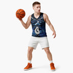 Personalized Maori Matariki Hei Matau Basketball Jersey Maori Kowhaiwhai Pattern Galaxy