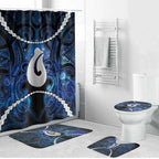Maori Matariki Hei Matau Bathroom Set Maori Kowhaiwhai Pattern Galaxy
