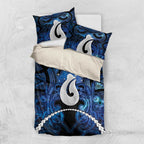 Maori Matariki Hei Matau Bedding Set Maori Kowhaiwhai Pattern Galaxy