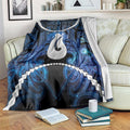 Maori Matariki Hei Matau Blanket Maori Kowhaiwhai Pattern Galaxy