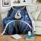 Maori Matariki Hei Matau Blanket Maori Kowhaiwhai Pattern Galaxy