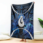 Maori Matariki Hei Matau Blanket Maori Kowhaiwhai Pattern Galaxy