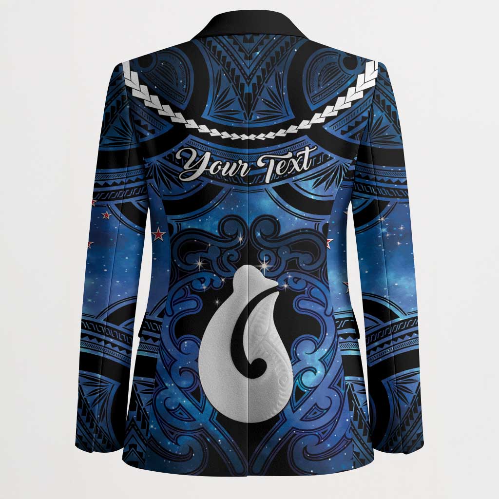 Personalized Maori Matariki Hei Matau Blazer Maori Kowhaiwhai Pattern Galaxy