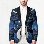 Personalized Maori Matariki Hei Matau Blazer Maori Kowhaiwhai Pattern Galaxy