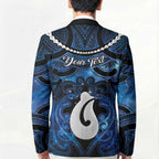 Personalized Maori Matariki Hei Matau Blazer Maori Kowhaiwhai Pattern Galaxy