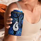 Personalized Maori Matariki Hei Matau 4 in 1 Can Cooler Tumbler Maori Kowhaiwhai Pattern Galaxy