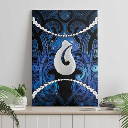 Maori Matariki Hei Matau Canvas Wall Art Maori Kowhaiwhai Pattern Galaxy