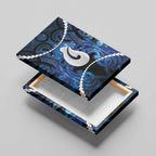 Maori Matariki Hei Matau Canvas Wall Art Maori Kowhaiwhai Pattern Galaxy
