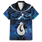 Personalized Maori Matariki Hei Matau Family Matching Mermaid Dress and Hawaiian Shirt Maori Kowhaiwhai Pattern Galaxy