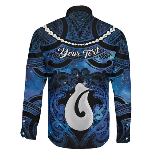 Personalized Maori Matariki Hei Matau Family Matching Mermaid Dress and Hawaiian Shirt Maori Kowhaiwhai Pattern Galaxy