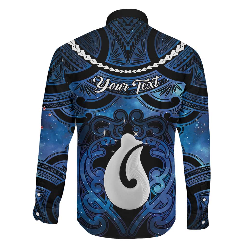 Personalized Maori Matariki Hei Matau Family Matching Puletasi and Hawaiian Shirt Maori Kowhaiwhai Pattern Galaxy