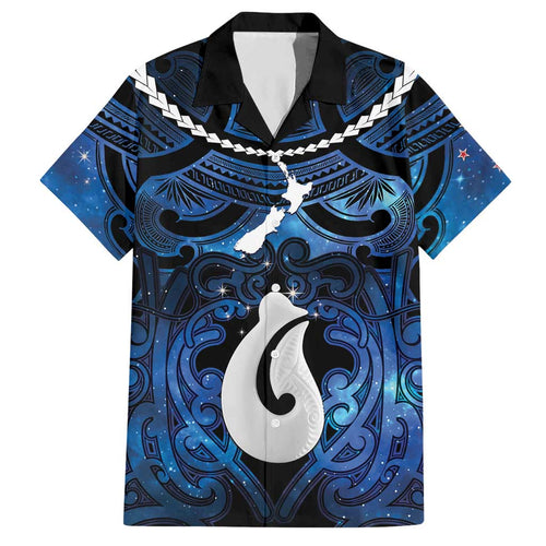 Personalized Maori Matariki Hei Matau Hawaiian Shirt Maori Kowhaiwhai Pattern Galaxy