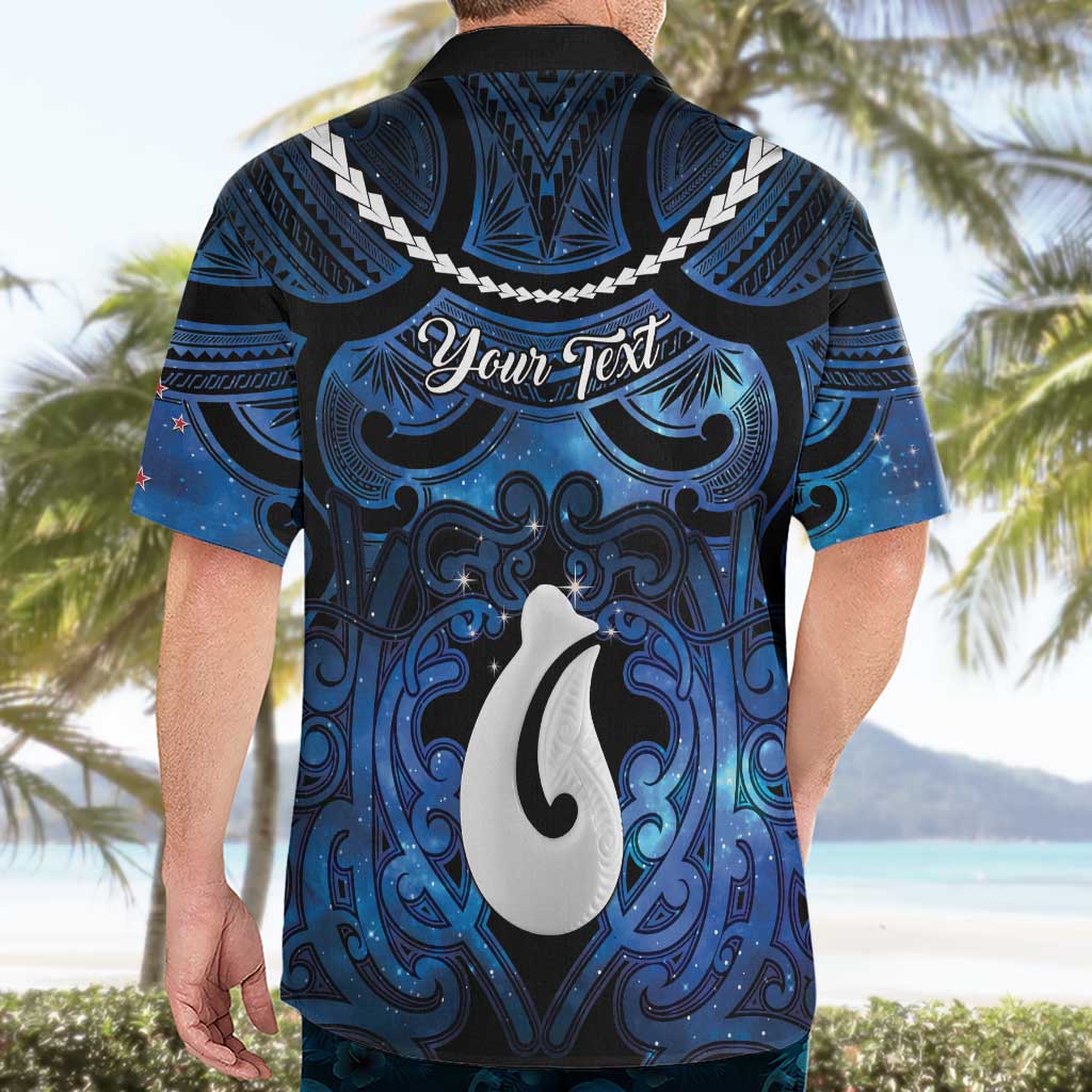 Personalized Maori Matariki Hei Matau Hawaiian Shirt Maori Kowhaiwhai Pattern Galaxy