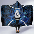 Maori Matariki Hei Matau Hooded Blanket Maori Kowhaiwhai Pattern Galaxy