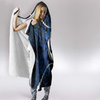 Maori Matariki Hei Matau Hooded Blanket Maori Kowhaiwhai Pattern Galaxy