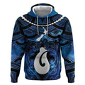 Personalized Maori Matariki Hei Matau Hoodie Maori Kowhaiwhai Pattern Galaxy