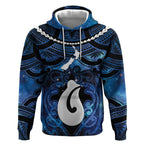 Personalized Maori Matariki Hei Matau Hoodie Maori Kowhaiwhai Pattern Galaxy