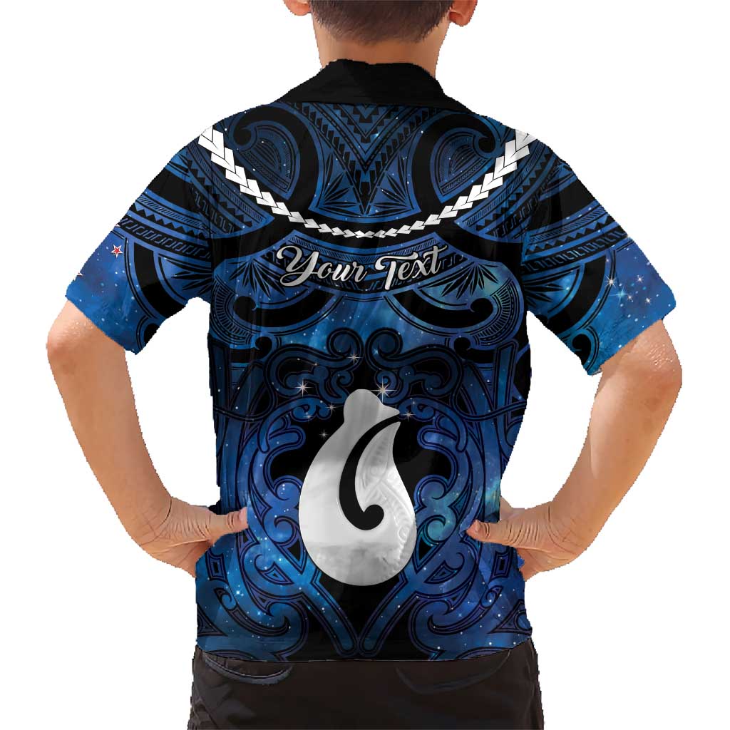 Personalized Maori Matariki Hei Matau Kid Hawaiian Shirt Maori Kowhaiwhai Pattern Galaxy