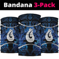 Maori Matariki Hei Matau Neck Gaiter Maori Kowhaiwhai Pattern Galaxy