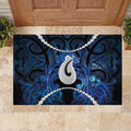 Maori Matariki Hei Matau Rubber Doormat Maori Kowhaiwhai Pattern Galaxy