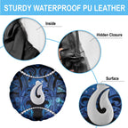 Maori Matariki Hei Matau Spare Tire Cover Maori Kowhaiwhai Pattern Galaxy