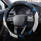 Maori Matariki Hei Matau Steering Wheel Cover Maori Kowhaiwhai Pattern Galaxy