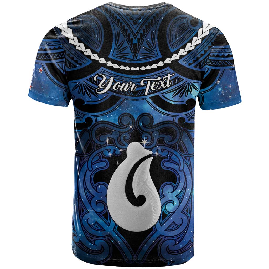 Personalized Maori Matariki Hei Matau T Shirt Maori Kowhaiwhai Pattern Galaxy