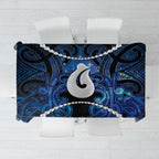 Maori Matariki Hei Matau Tablecloth Maori Kowhaiwhai Pattern Galaxy