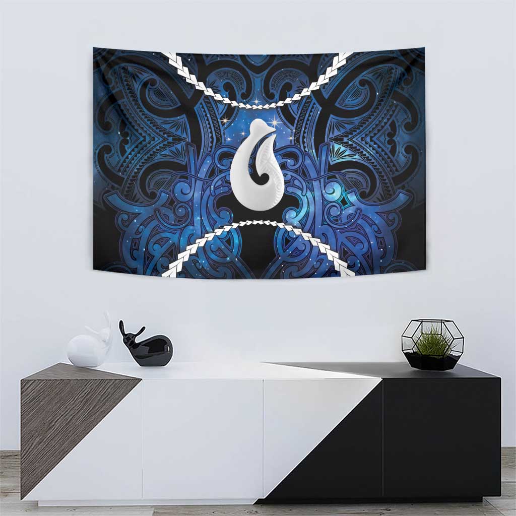 Maori Matariki Hei Matau Tapestry Maori Kowhaiwhai Pattern Galaxy
