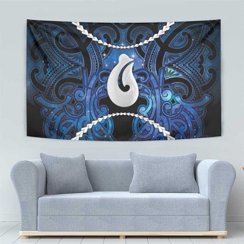 Maori Matariki Hei Matau Tapestry Maori Kowhaiwhai Pattern Galaxy