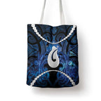 Maori Matariki Hei Matau Tote Bag Maori Kowhaiwhai Pattern Galaxy