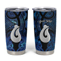 Personalized Maori Matariki Hei Matau Tumbler Cup Maori Kowhaiwhai Pattern Galaxy