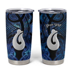 Personalized Maori Matariki Hei Matau Tumbler Cup Maori Kowhaiwhai Pattern Galaxy