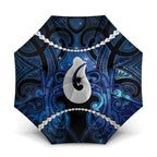 Maori Matariki Hei Matau Umbrella Maori Kowhaiwhai Pattern Galaxy