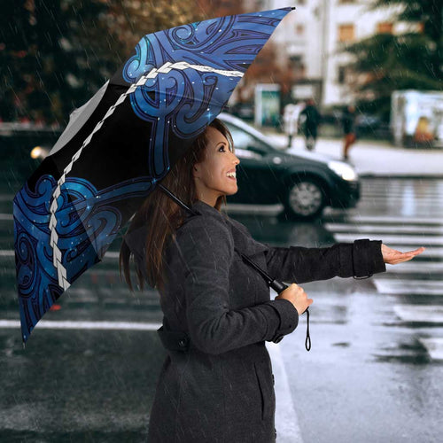 Maori Matariki Hei Matau Umbrella Maori Kowhaiwhai Pattern Galaxy