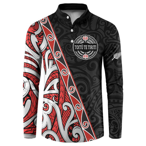 Aotearoa Toitu Te Tiriti Button Sweatshirt Honour The Treaty New Zealand