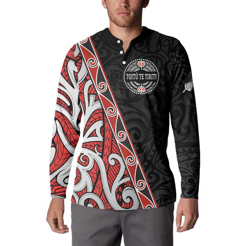 Aotearoa Toitu Te Tiriti Button Sweatshirt Honour The Treaty New Zealand