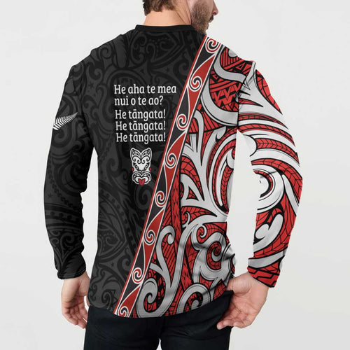 Aotearoa Toitu Te Tiriti Button Sweatshirt Honour The Treaty New Zealand