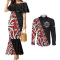 Aotearoa Toitu Te Tiriti Couples Matching Mermaid Dress and Long Sleeve Button Shirt Honour The Treaty New Zealand