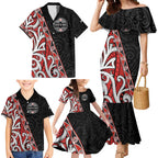 Aotearoa Toitu Te Tiriti Family Matching Mermaid Dress and Hawaiian Shirt Honour The Treaty New Zealand