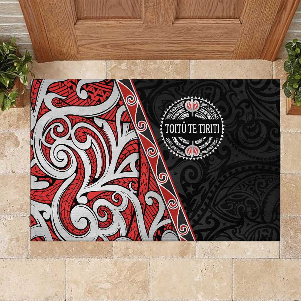 Aotearoa Toitu Te Tiriti Rubber Doormat Honour The Treaty New Zealand