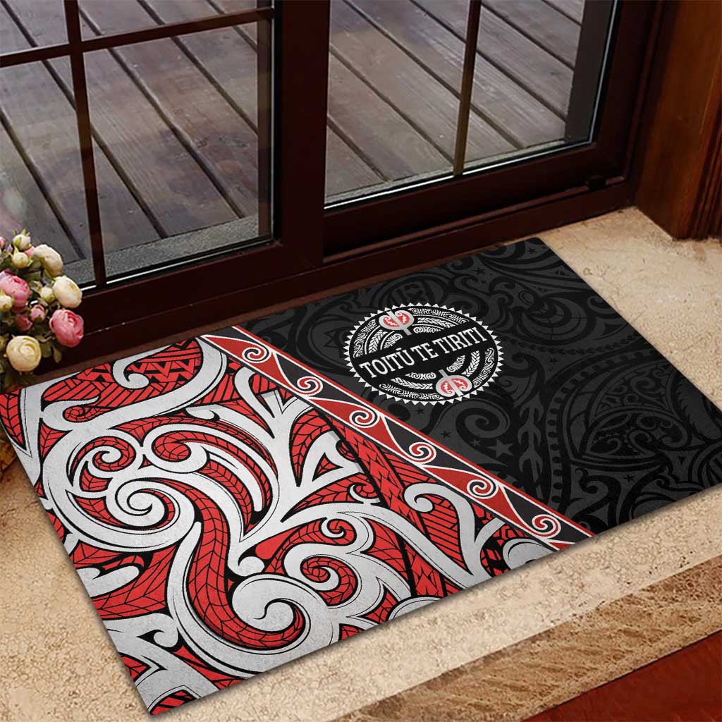 Aotearoa Toitu Te Tiriti Rubber Doormat Honour The Treaty New Zealand