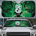 Maori Matariki Manaia Kakariki Auto Sun Shade Maori Kowhaiwhai Pattern Galaxy