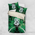 Maori Matariki Manaia Kakariki Bedding Set Maori Kowhaiwhai Pattern Galaxy
