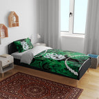 Maori Matariki Manaia Kakariki Bedding Set Maori Kowhaiwhai Pattern Galaxy