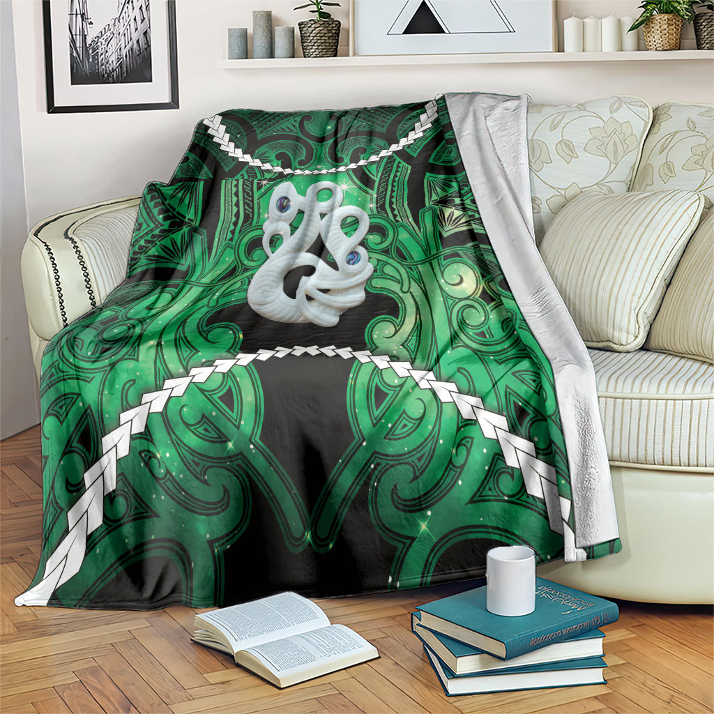 Maori Matariki Manaia Kakariki Blanket Maori Kowhaiwhai Pattern Galaxy