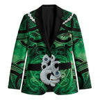 Personalised Maori Matariki Manaia Kakariki Blazer Maori Kowhaiwhai Pattern Galaxy