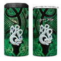Personalised Maori Matariki Manaia Kakariki 4 in 1 Can Cooler Tumbler Maori Kowhaiwhai Pattern Galaxy